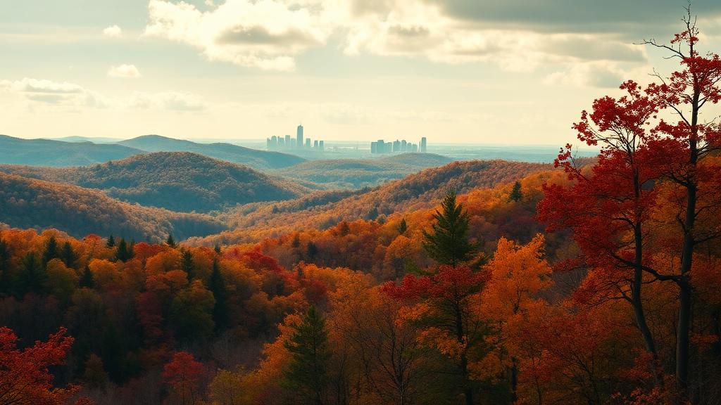 Ozark Mountains Arkansas autumn forest — appliance repair service in Arkansas